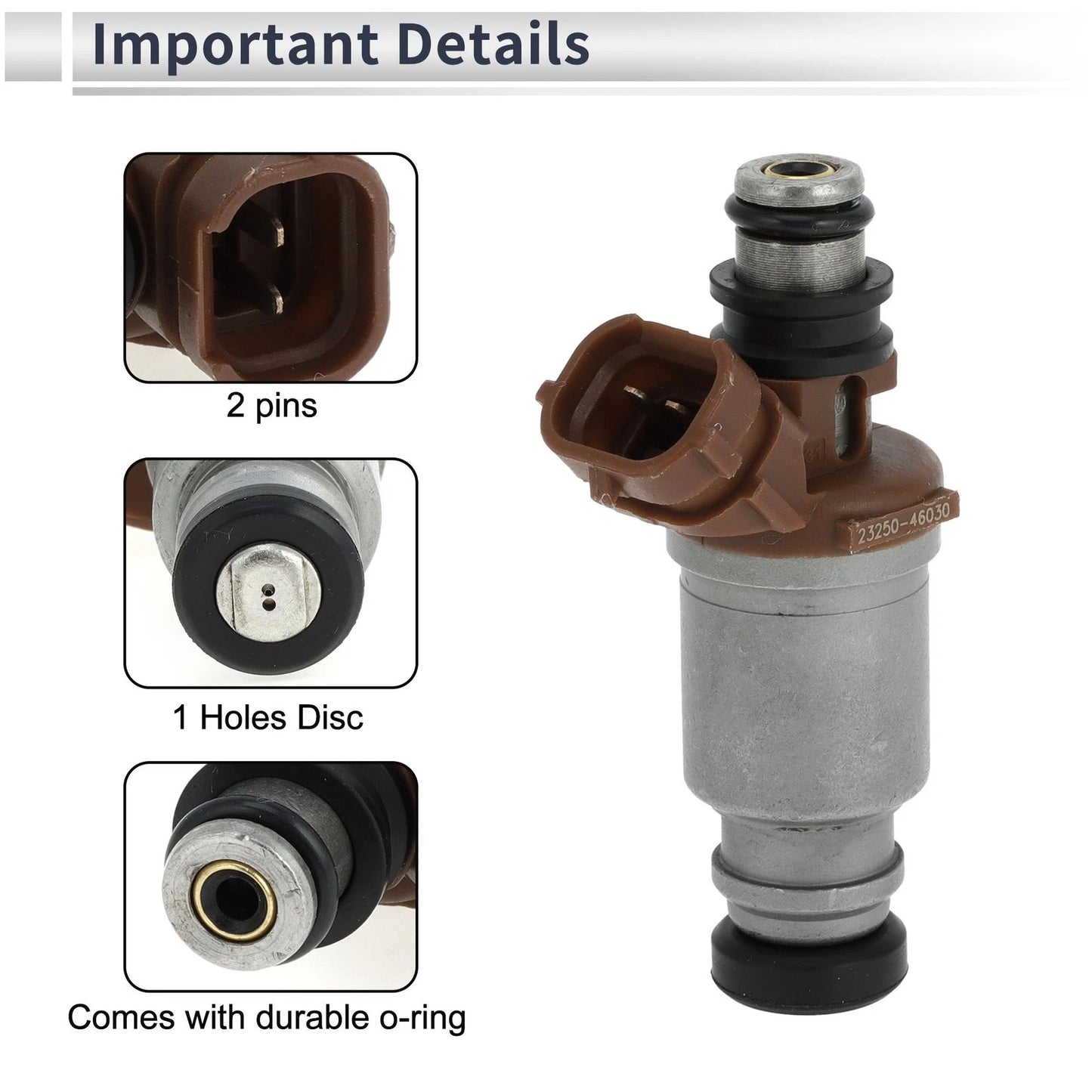 Fuel Injector No. 23209-46030/23209-46031 for Toyota Supra 3.0 (1993–1995)