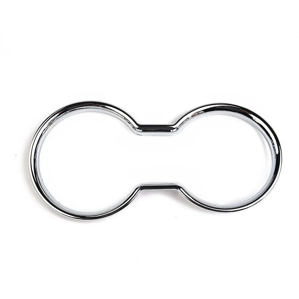 Replacement Cup Holder Trim Silver Water ABS Center Chrome Cover (2011–2018)
