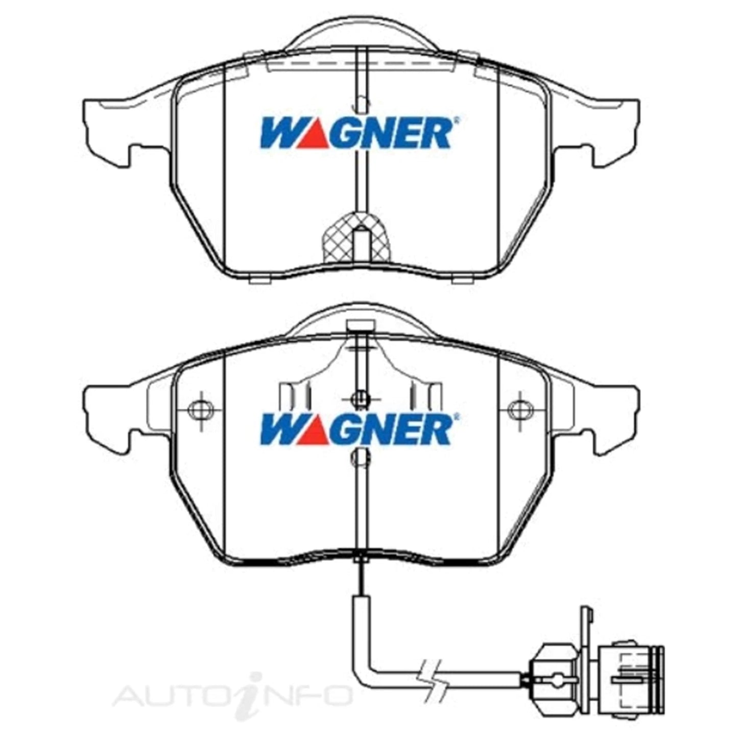 Set of 4 Front Disc Brake Pads for Audi A4 B5 (1997–2001)