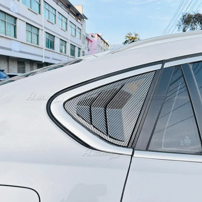 Carbon Rear Window Louver Vent Shade Shutter Cover for BMW X6 F16 (2015–2019)