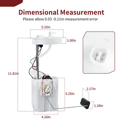 Fuel Pump for Club Car Precedent (2016–Present) EFI Systems