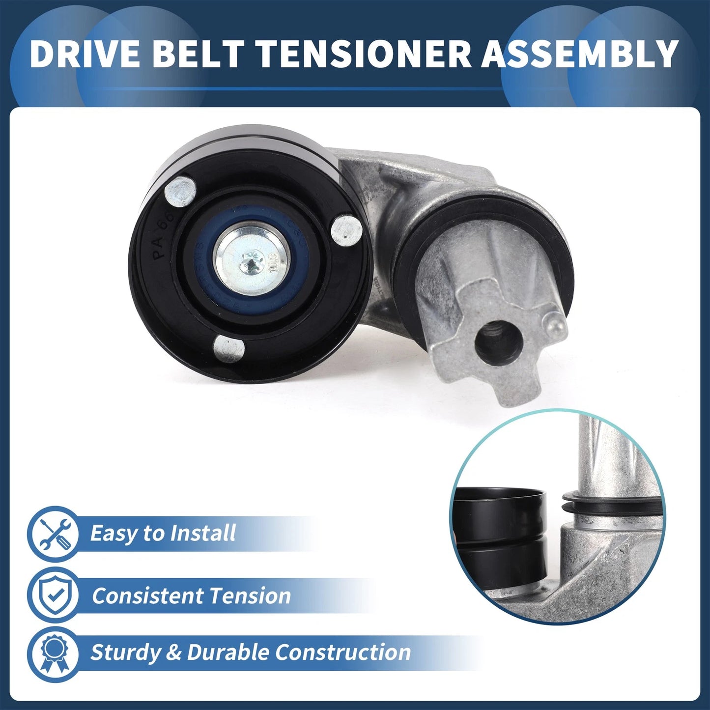Belt Tensioner for Land Rover Discovery (2004–2018) No.PQH500130 Metal
