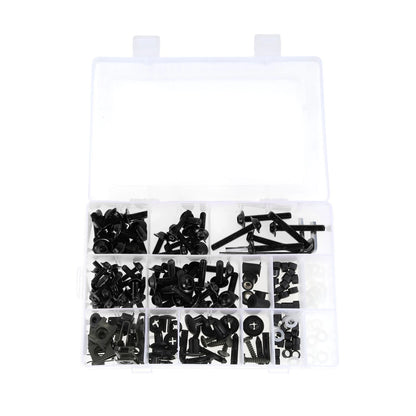 Windshield Bolts for Honda Dirt Bike (Most Models) - Aluminum Rubber Black