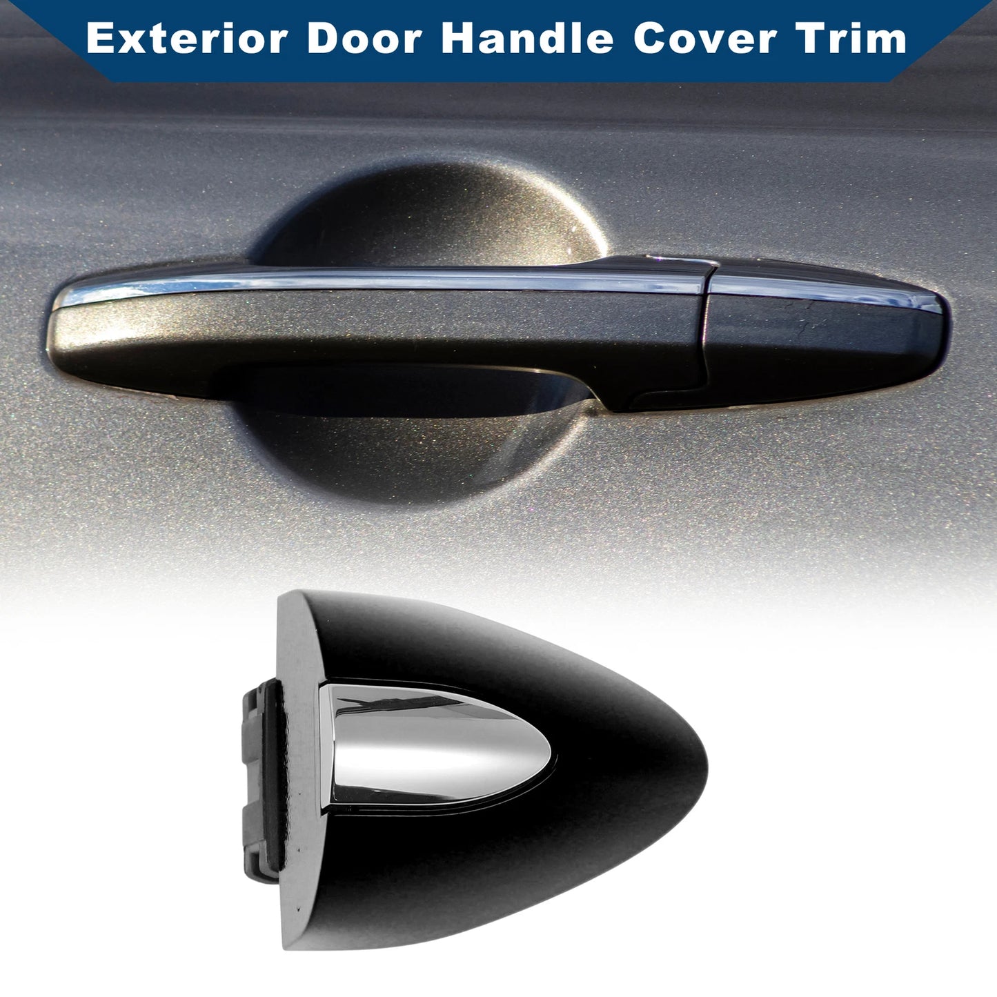 Exterior Door Handle Cover Trim for Buick LaCrosse (2017–2019) Black