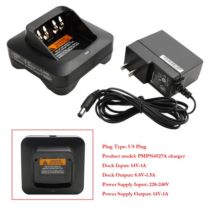Fast Rapid Dock Charger for R7 GP328D GP338D XiRP8668 Radio (US Plug)
