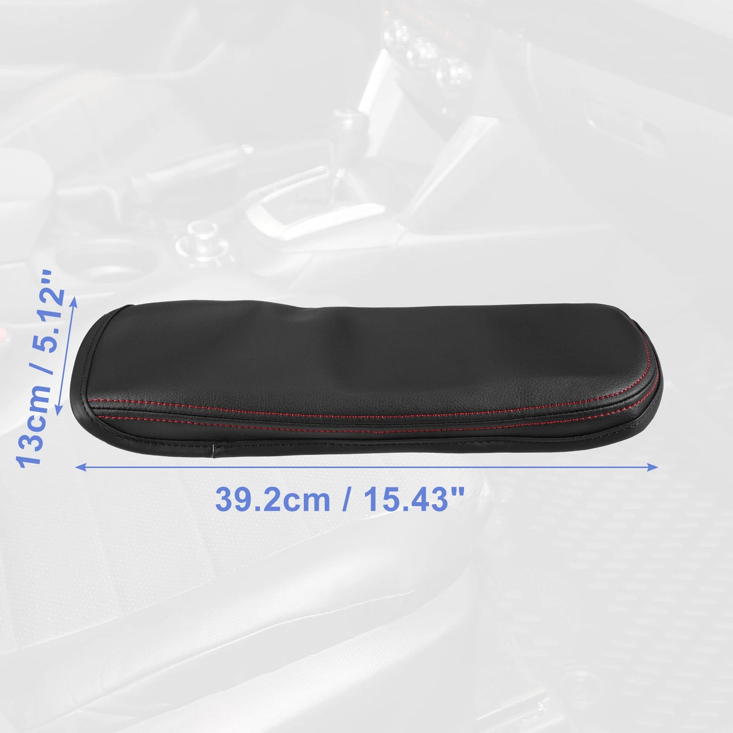 Center Console Armrest Box Cover for Chevrolet Malibu (2016–2023) Black Red