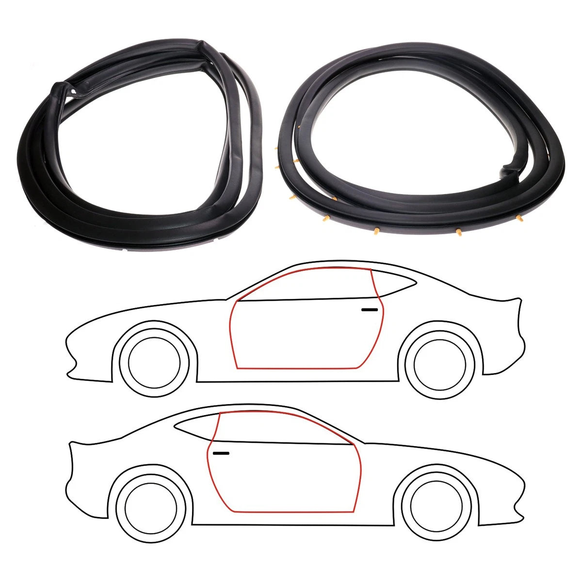 Door Weatherstrip Seal for Honda Civic (1991–1995)