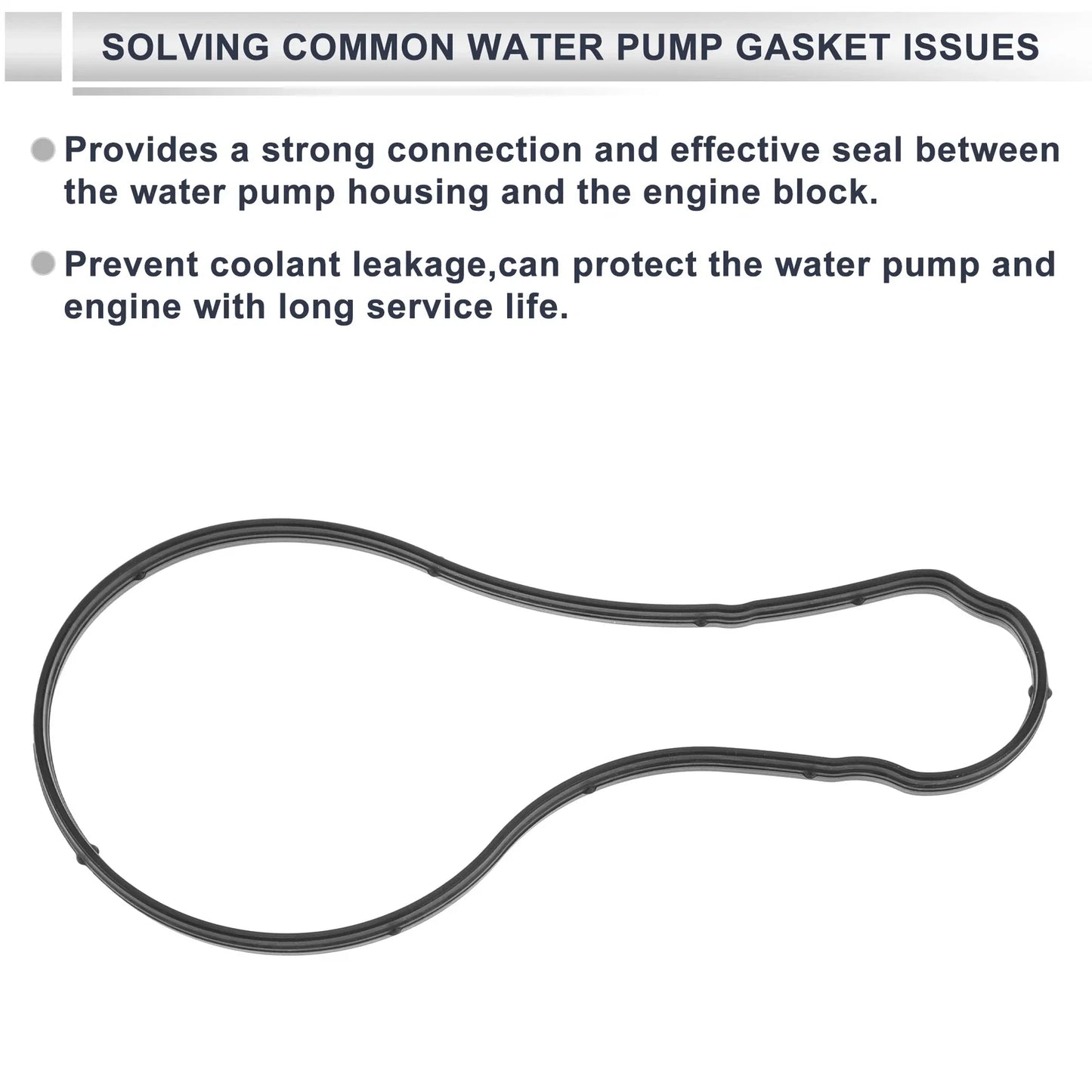 Water Pump Gasket for Chevrolet Sail 3 Rubber 1 x Engine (2015-2020)