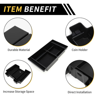 Center Console Organizer Tray for Chevy Silverado, GMC Sierra 2500 (2019–2023)