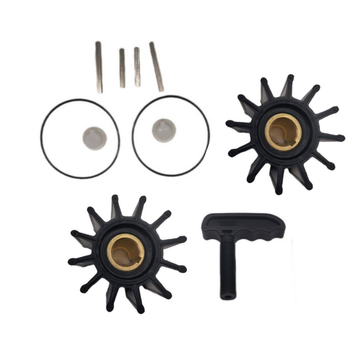 Set of 2 Jabsco Impellers for Cummins Caterpillar