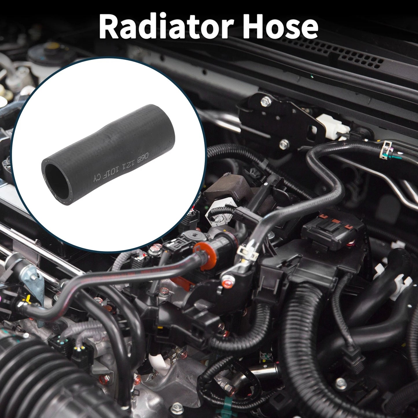 Radiator Hose Coolant Tube for Volkswagen Passat B5 (2006–2012) Rubber Black
