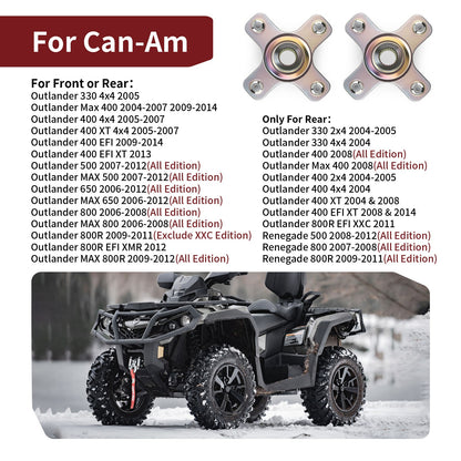 2 Wheel Hubs for Can-Am Outlander Max 800 (2006–2008)