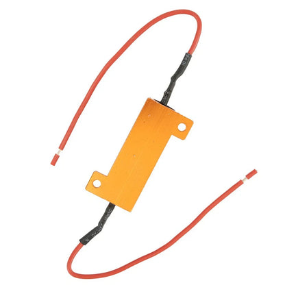 4 x 12V LED LOAD RESISTORS 50W 8 OHM for LED TAIL LIGHTS BULB FLASH INDICATORS
