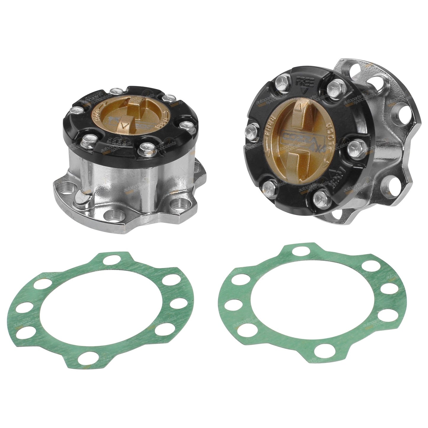 2X Free Wheeling Hubs for Toyota Landcruiser 76 78 79 105 (1998–2017)
