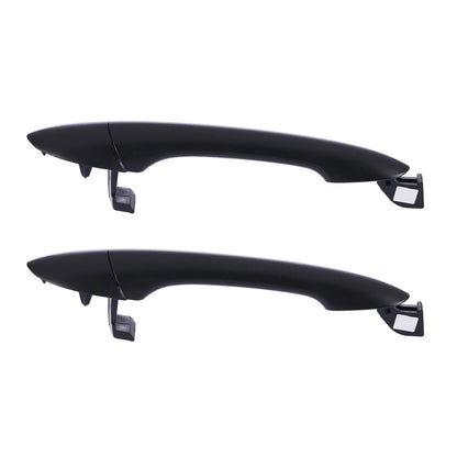 4pc Front/Rear Left & Right Outer Door Handles Blk Hyundai Sonata (2010–2014)