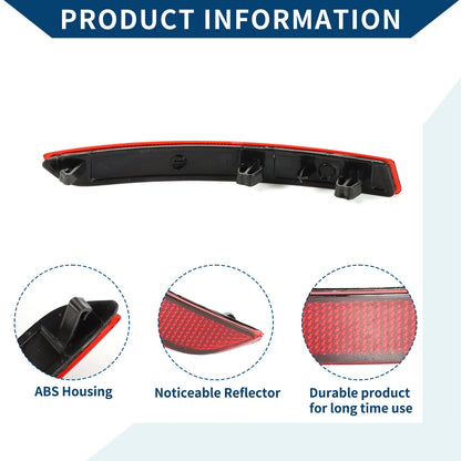 Bumper Reflector for BMW 2 Series Tourer F45 F46 (2013–2019) Red Right