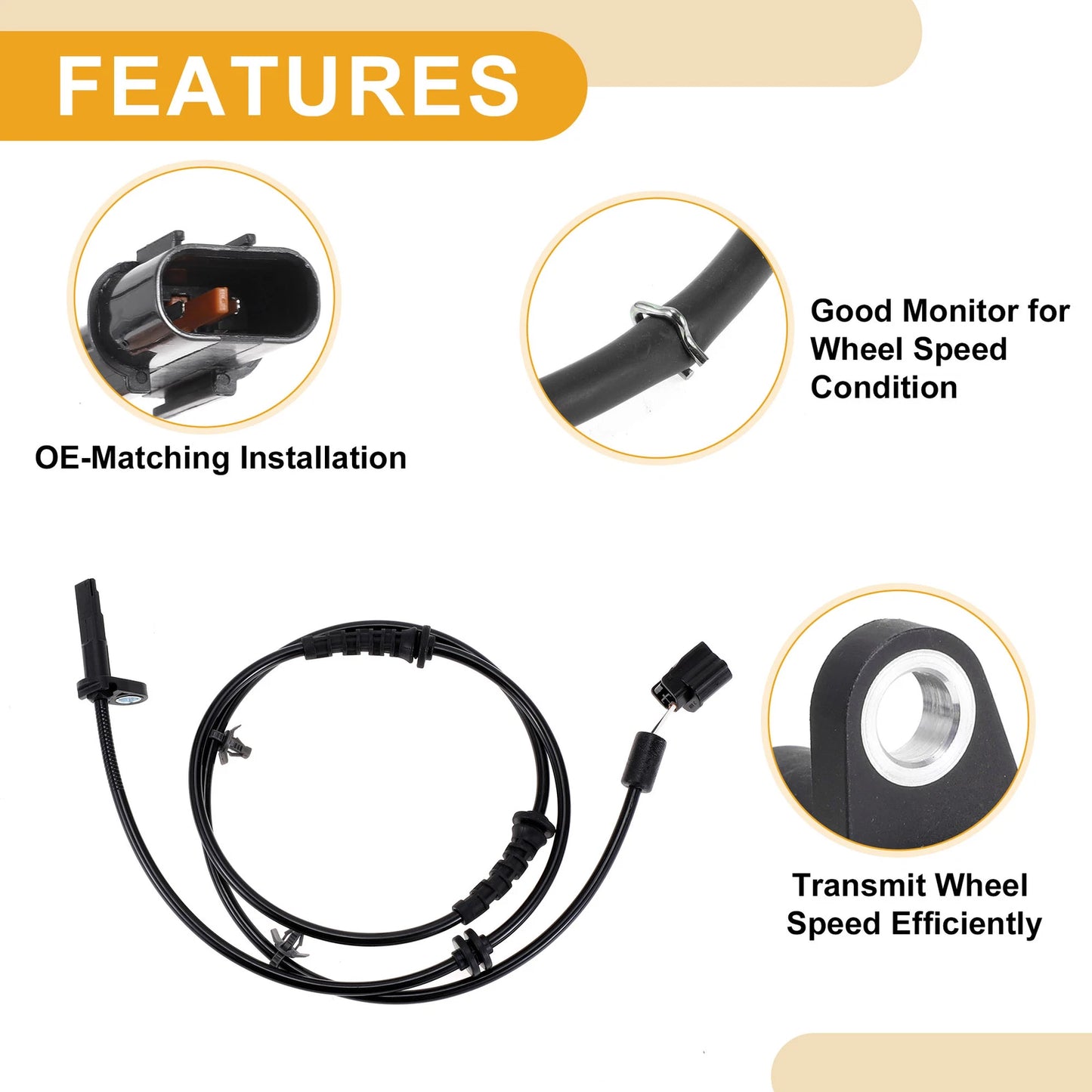 ABS Wheel Speed Sensor MR332667 for Mitsubishi Pajero Sport (2008–2015)