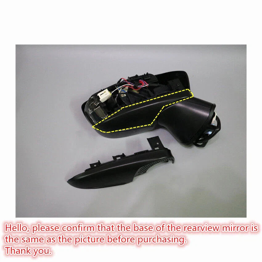 Left Driver Side Rear Mirror Base Plate Cover for Mazda 3 (2014–2016)