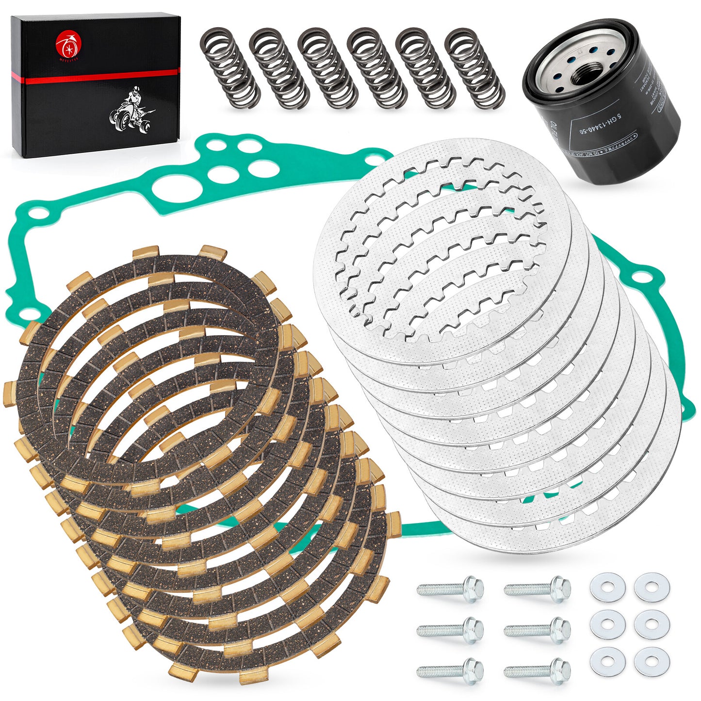 Clutch Friction and Steel Plates Kit for Yamaha R6S YZF-R6S (2006–2009)