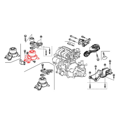 Front Engine Mount for Honda Jazz Fit EX-L LX (2015–2020)