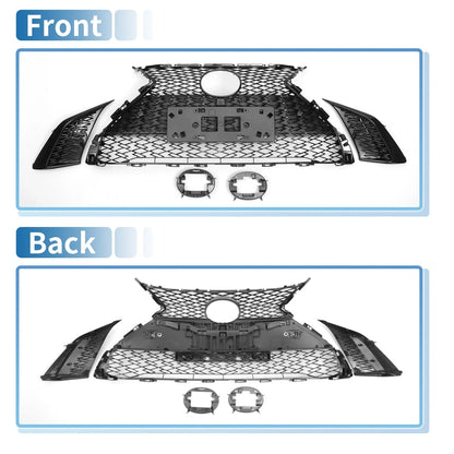 Front Hood Bumper Grille for Lexus ES350 2019-2021 Black Facelift F-Sport