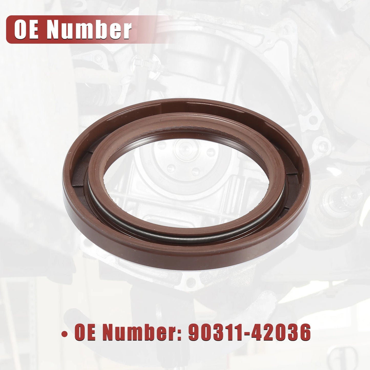 Engine Crankshaft Seal No. 90311-42036 for Toyota Avalon (2005–2018) Rubber