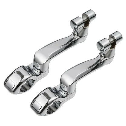 1 1/4" Adjustable Engine Guard Foot Pegs for Harley