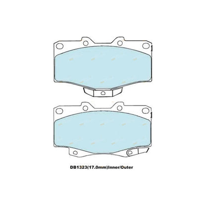 Front Slotted Disc Brake Rotors + Pads for Hilux Surf KZN185 (1995–2002)