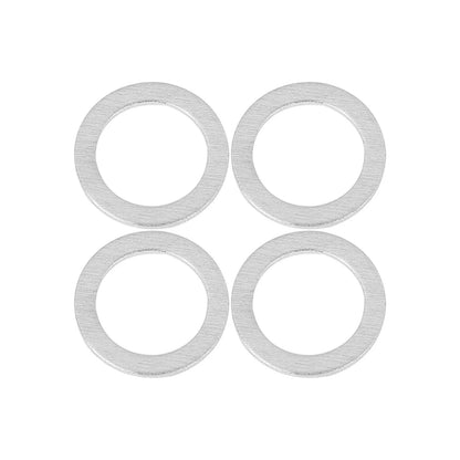 10 x M14 Silver Tone Oil Drain Plug Gaskets for Hyundai (21513-23001)