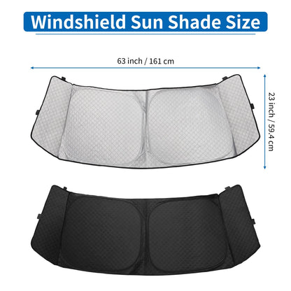 Car Window Cover for Honda N-BOX JF5/JF6 (2017–2023) Aluminum Film Black