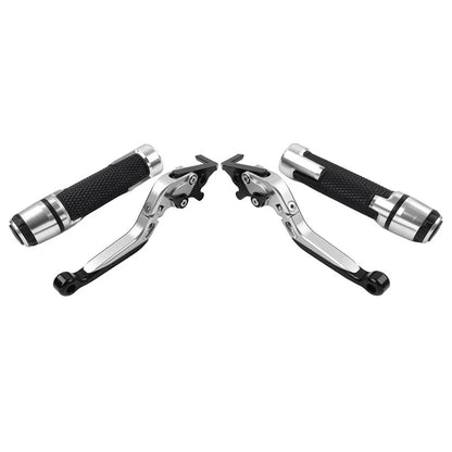 Silver Extendable Brake Clutch Levers Grip Set for Honda ADV150 (2019-2020)