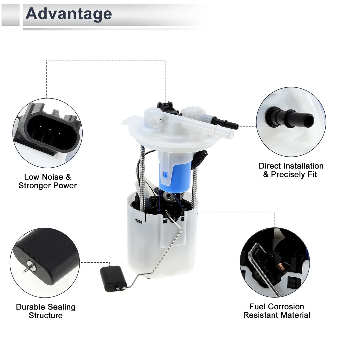 Fuel Pump Assembly for Chevy Impala V6 3.5L (2008-2011)