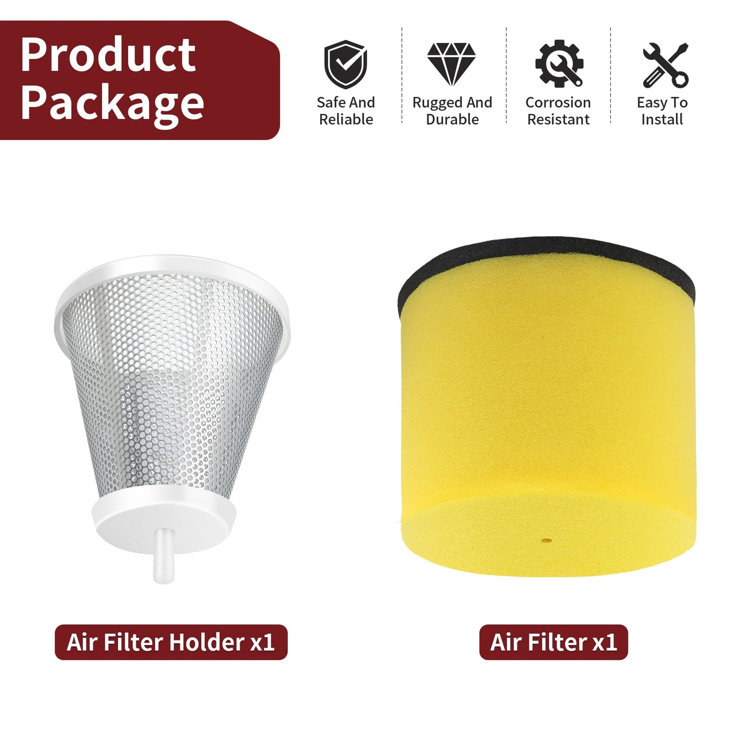 Air Filter Cleaner & Cage Holder for Suzuki Quadracer 450 (2004–2009)
