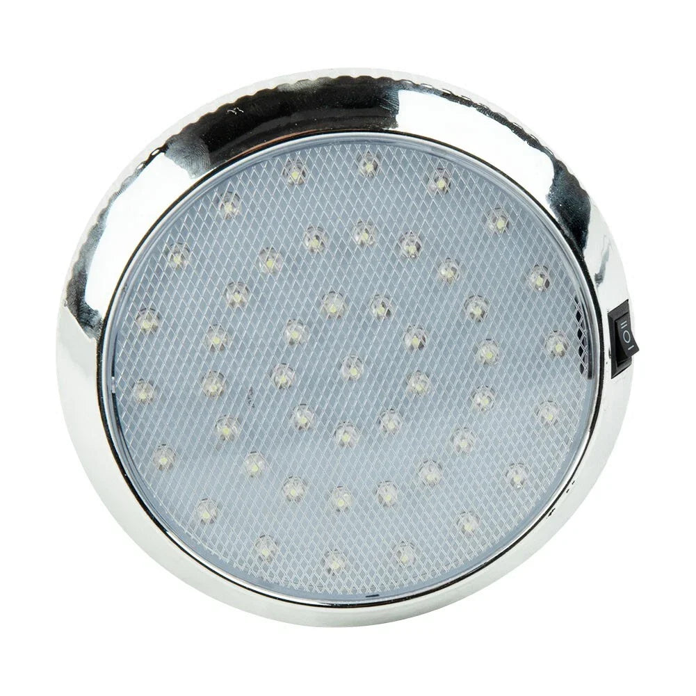 Caravan Roof Light LED, Plastic White Ceiling, Roof Lamp for Caravan