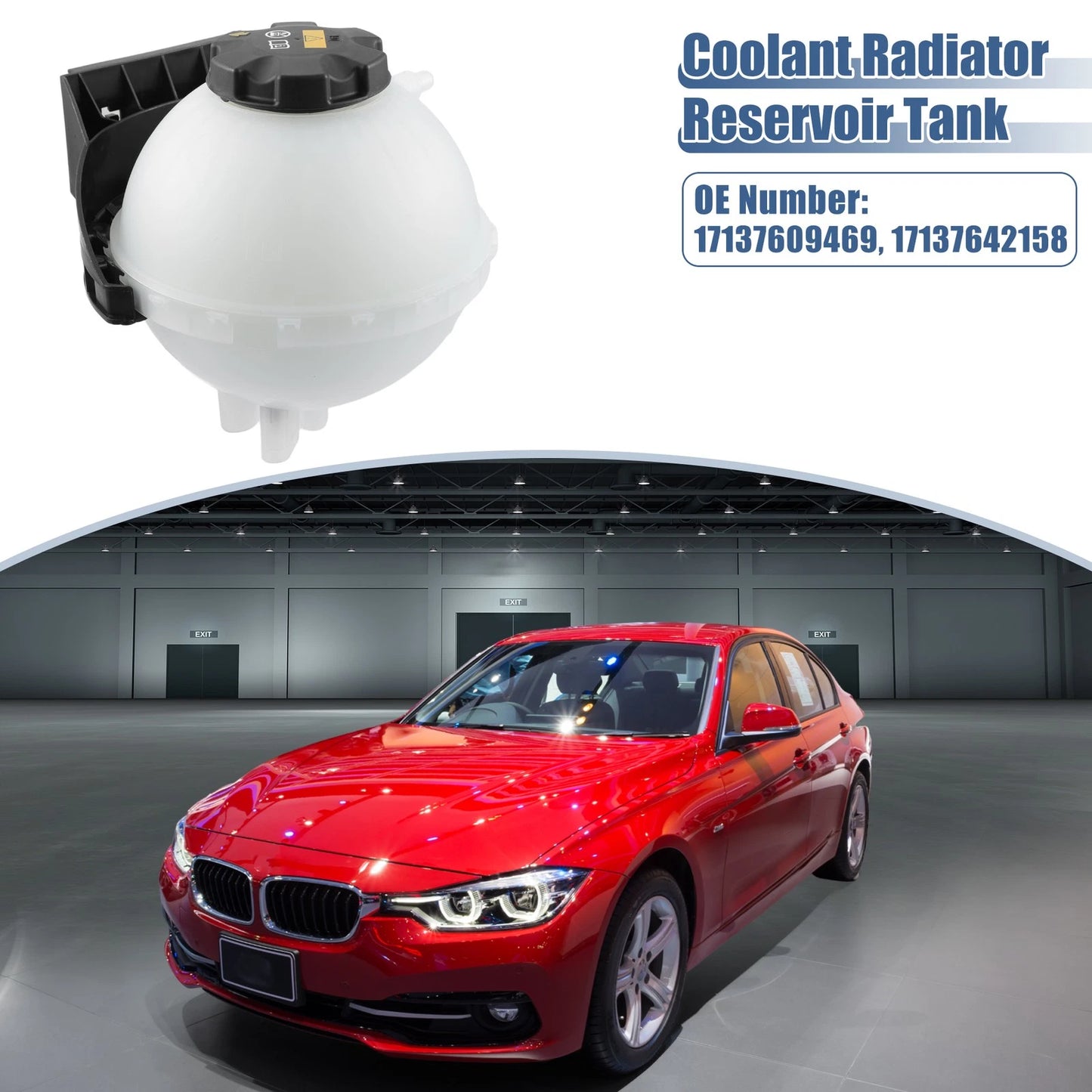 Coolant Radiator Reservoir Tank 17137642158 for BMW 1 Series (2012–2019)