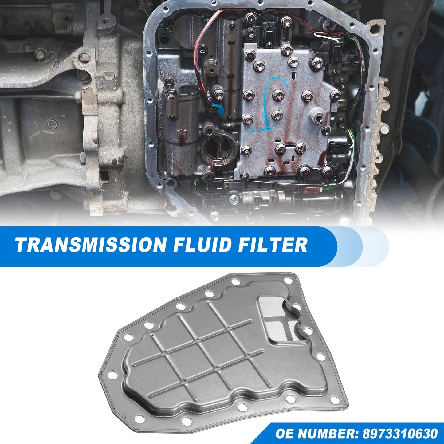 Transmission Fluid Filter Oil Pan for Chevrolet (No. 8973310630)