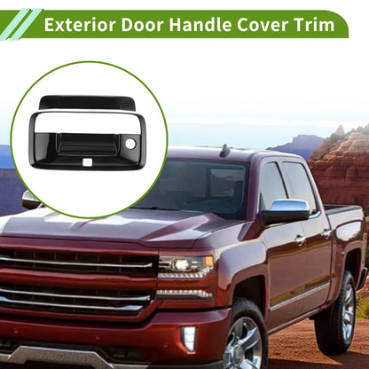 Exterior Door Handle Cover Trim for Chevrolet Silverado (2014–2017) Black