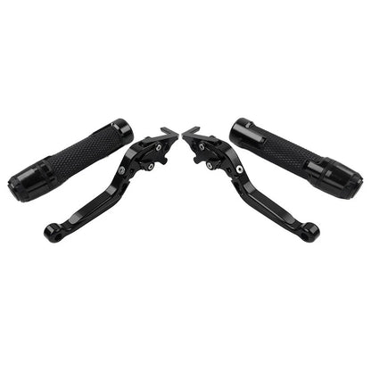 Black Extendable Brake Clutch Levers Grip Set for Honda ADV150 (2019-2020)
