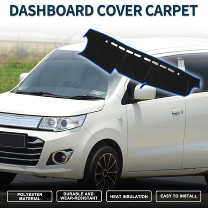 Dashboard Dash Cover Mat for Suzuki Jimny JB64 JB7 (2018–2024) Black Blue Set