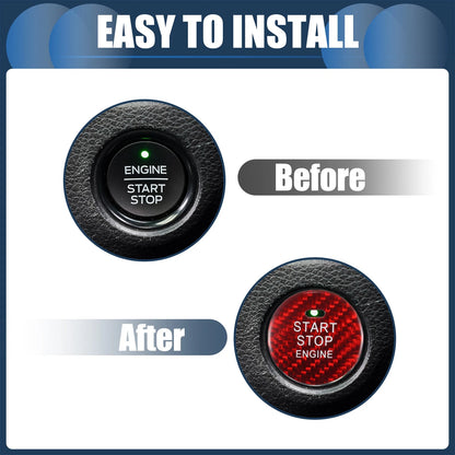Engine Start Stop Button Cover for Mazda (Red)
