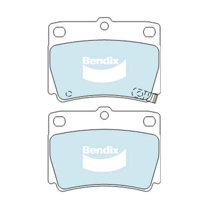 Set of 4 Rear Disc Brake Pads for Mitsubishi Challenger (1998–2015)