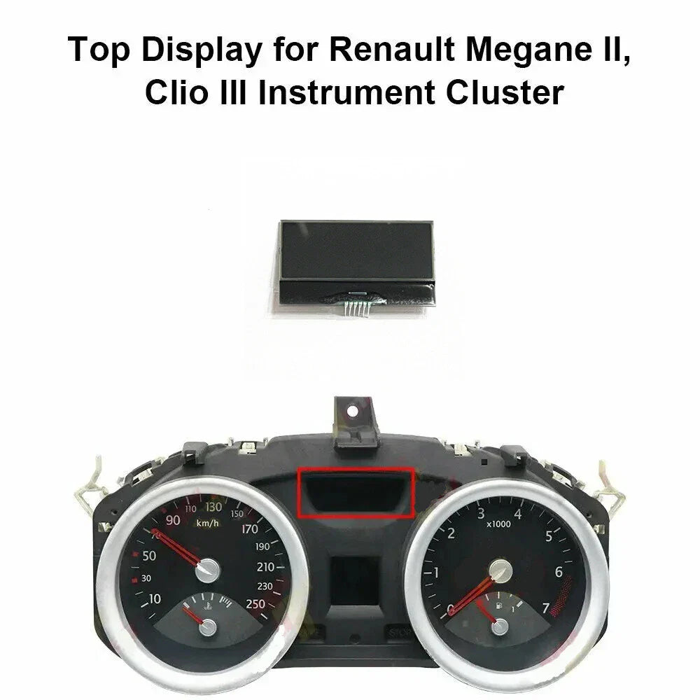LCD Display for Renault Megane II, Clio III, Estate, Grandtour (2003-2016)