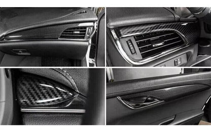 Carbon Fiber Inner Door Panel Cover Trim for Cadillac ATS (2014–2017)