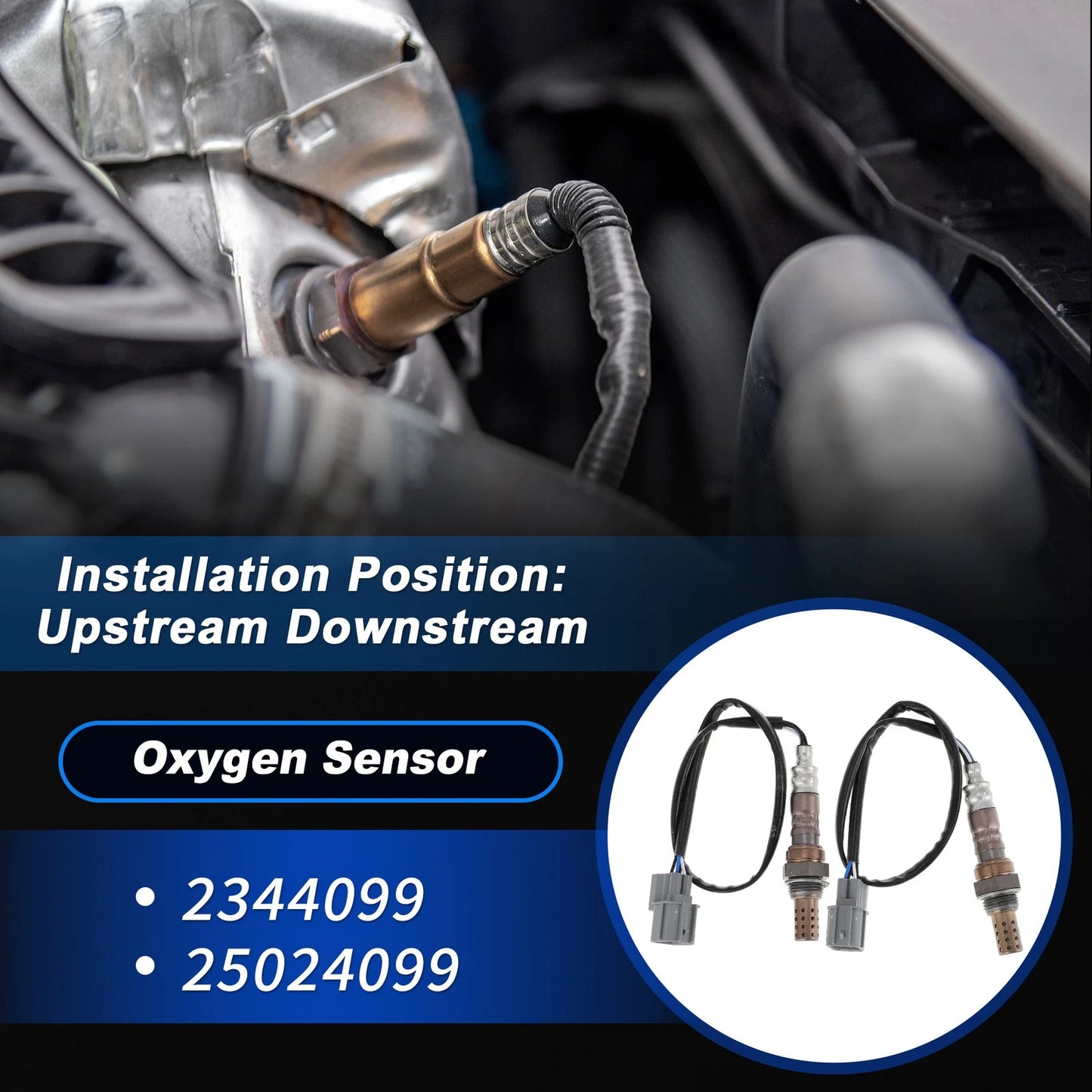 2X Upstream & Downstream Oxygen Sensor for Honda Odyssey (1999–2000)