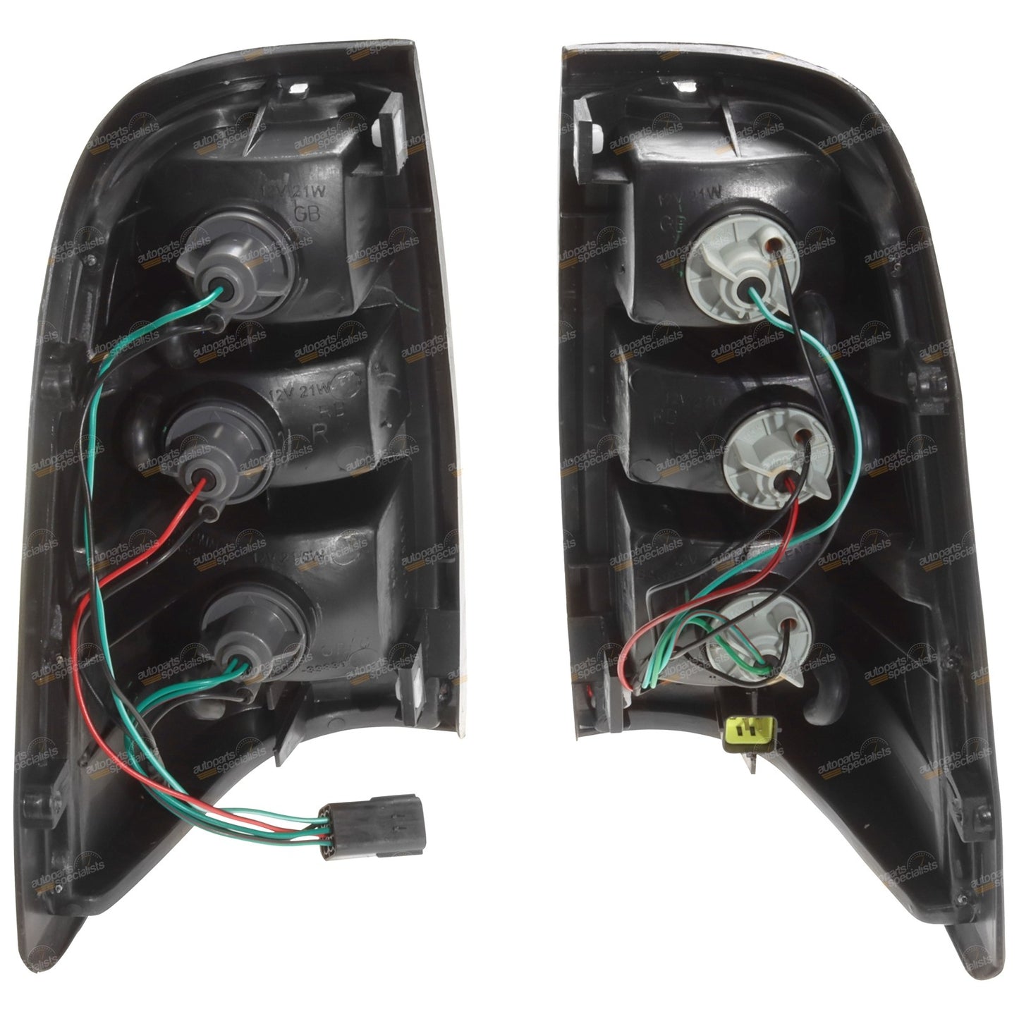 Tail Lights Pair Set for Holden Rodeo TF (2001–2003) Clear Lamps