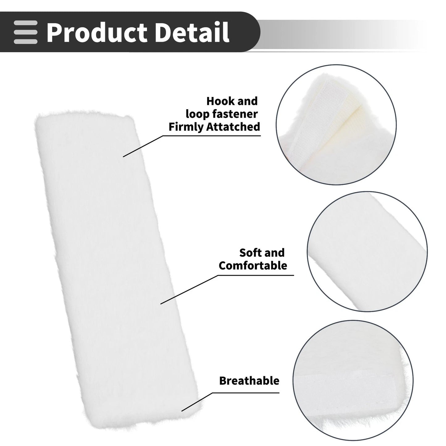 Seat Belt Cover Pad for Universal Fit (1 Pair)