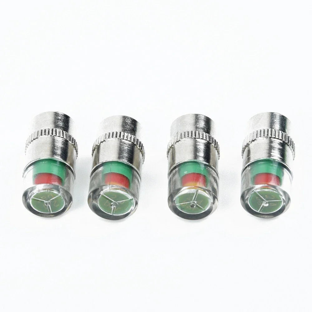 4x Valve Tyre Cap Dust Monitor Tire Pressure 38-32-36 PSI Sensor for Car Auto