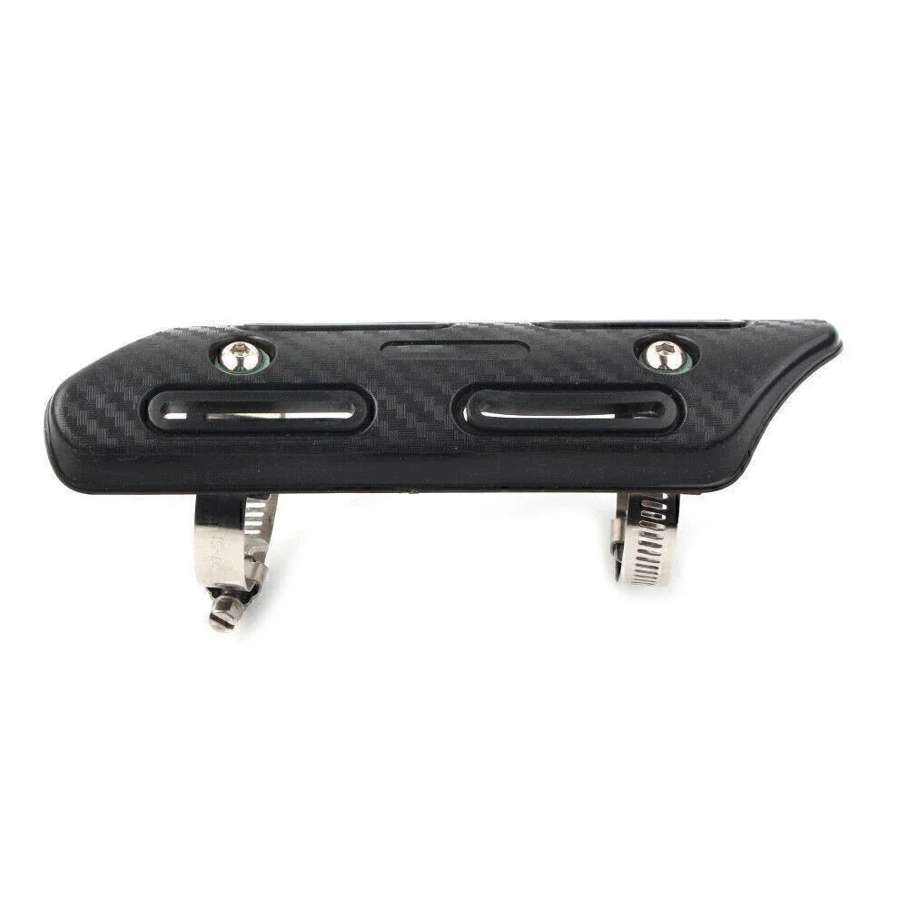 Muffler Pipe Heat Shield Cover for Motorcycle Black