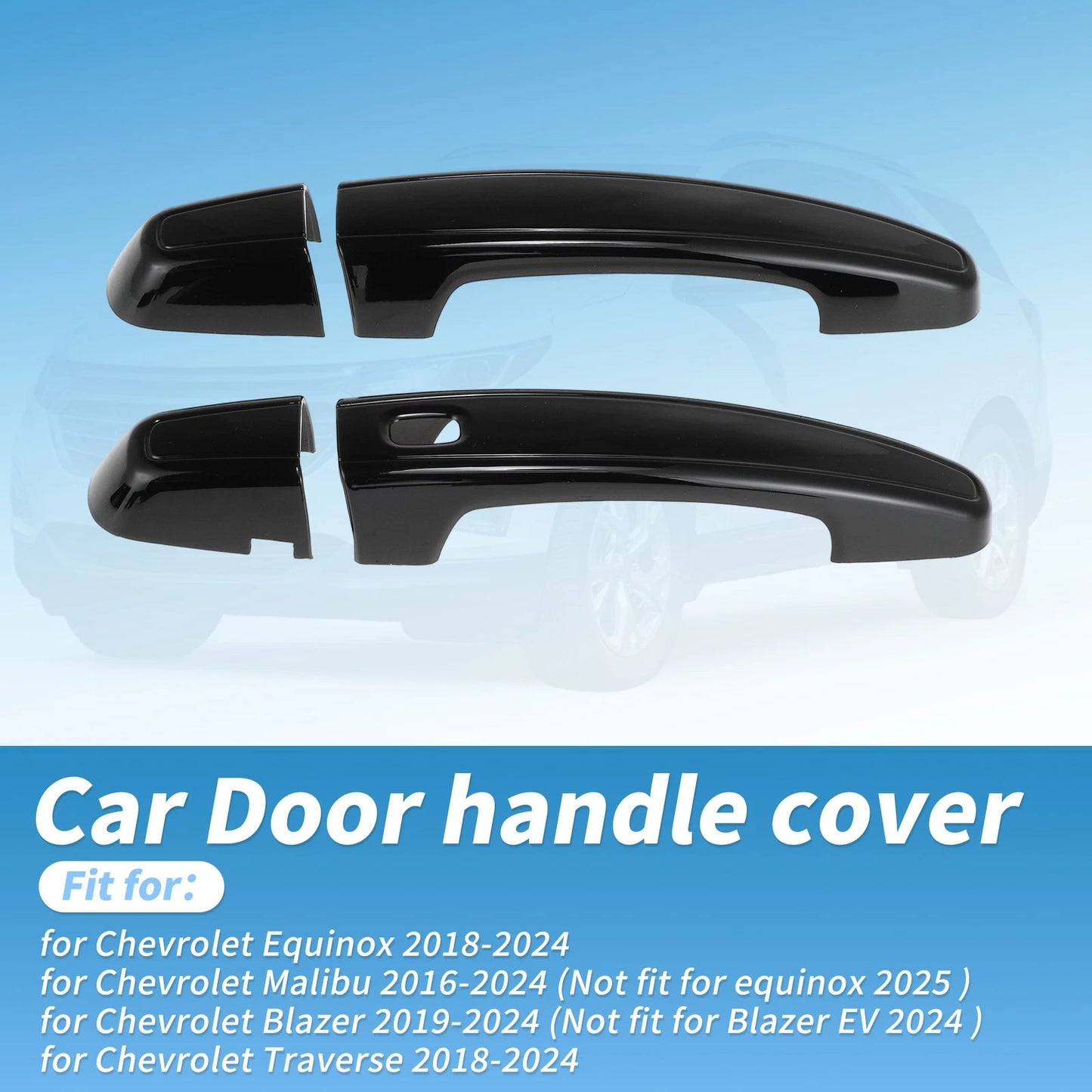 Exterior Door Handle Cover Trim for Chevy Malibu Equinox Blazer (2016–2024)