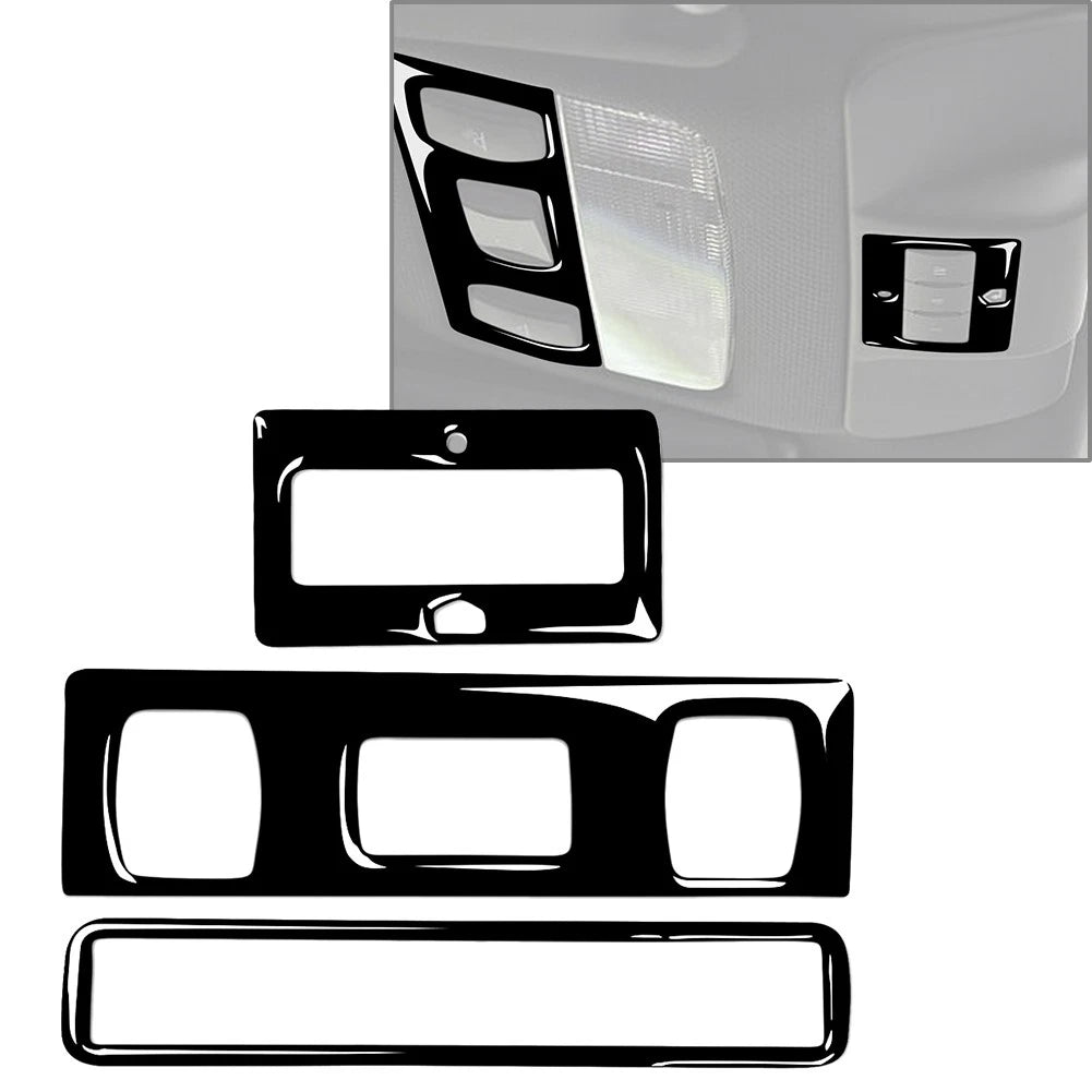 3Pcs Carbon Red Hardtop Reading Light Panel Cover for Audi TT 8N (2001–2006)
